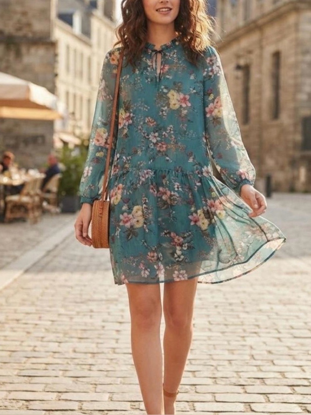 Maeve by Anthropologie Emmy Floral Midi Dress